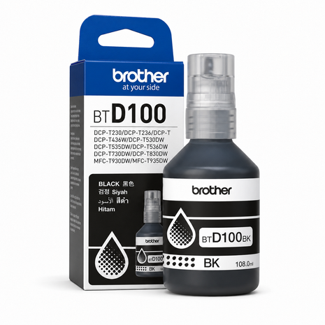 Brother BTD100 Black Ink Bottle 108ml