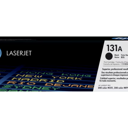 HP 131A Black LaserJet Toner Cartridge (CF210A)-Genuine