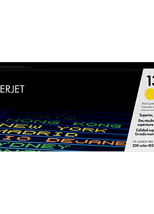HP 131A Yellow LaserJet Toner Cartridge (CF212A)-Genuine