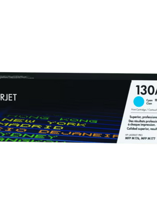 HP 130A Cyan LaserJet Toner Cartridge(CF351A)-Genuine