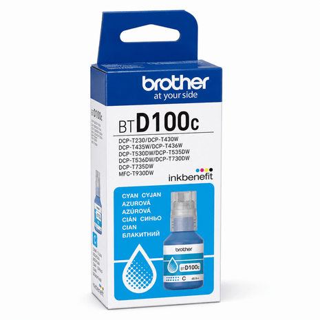Brother BTD100 Cyan Ink Bottle 48.8ml - Emerging Computers Ltd