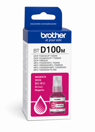 Brother BTD100 Magenta Ink Bottle 48.8ml - Emerging Computers Ltd