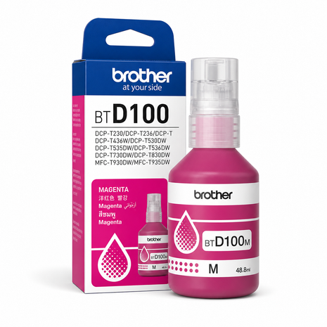 Brother BTD100 Magenta Ink Bottle 48.8ml