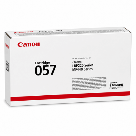 Canon 057 BK Black Toner Cartridge- Genuine - Emerging Computers Ltd