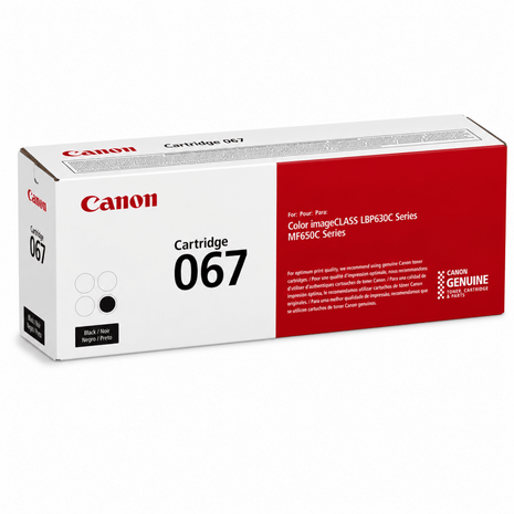 Canon 067 BK Black Toner Cartridge- Genuine - Emerging Computers Ltd