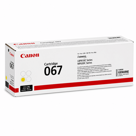 Canon 067 Y Yellow Toner Cartridge- Genuine - Emerging Computers Ltd