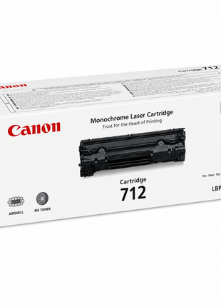 Canon 712 black toner cartridge- Genuine - Emerging Computers Ltd
