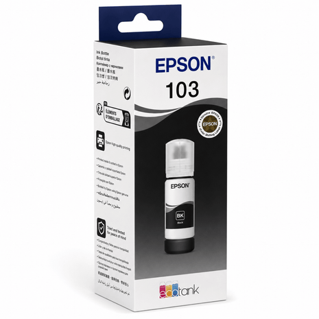 Epson 103 EcoTank Black Ink Bottle 65 ml - Emerging Computers Ltd