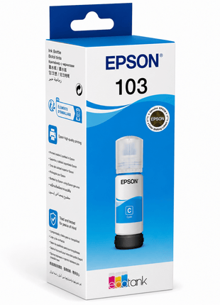 Epson 103 EcoTank Cyan Ink Bottle 65 ml - Emerging Computers Ltd