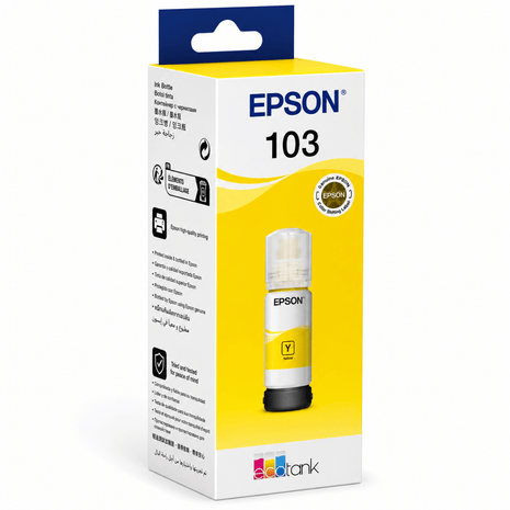 Epson 103 Ecotank Yellow Ink Bottle 65 ml - Emerging Computers Ltd