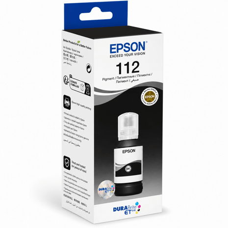 Epson 112 EcoTank Black Ink Bottle 127ml - Emerging Computers Ltd