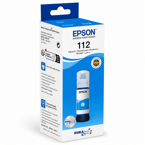 Epson 112 EcoTank Cyan Ink Bottle 70ml - Emerging Computers Ltd