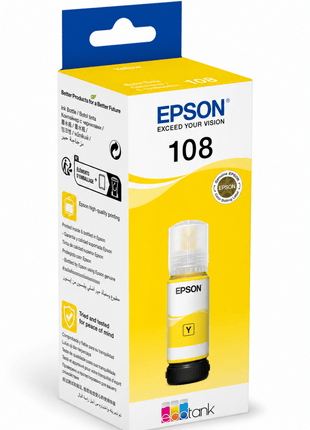 Epson Ecotank 108 Yellow Ink Bottle 70ml - Emerging Computers Ltd
