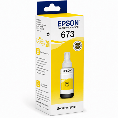 Epson T-6734A Yellow Ink Bottle 70ml - Emerging Computers Ltd