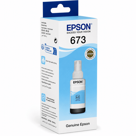 Epson T-67354A Light Cyan Ink Bottle 70ml - Emerging Computers Ltd