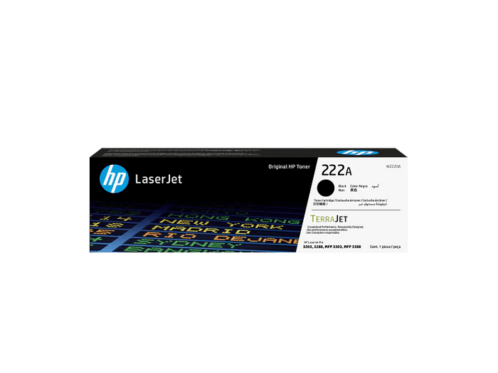 HP 222A Black LaserJet Toner Cartridge (W2220A) - Emerging Computers Limited