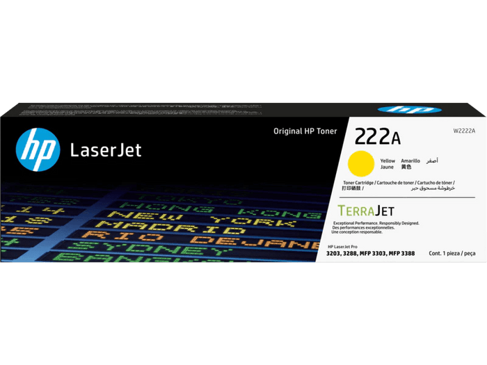 HP 222A Yellow LaserJet Toner Cartridge (W2222A) - Emerging Computers Limited