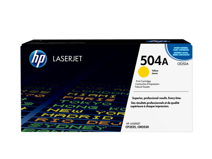 HP 504A Yellow Toner Cartridge CE252A - Emerging Computers Limited