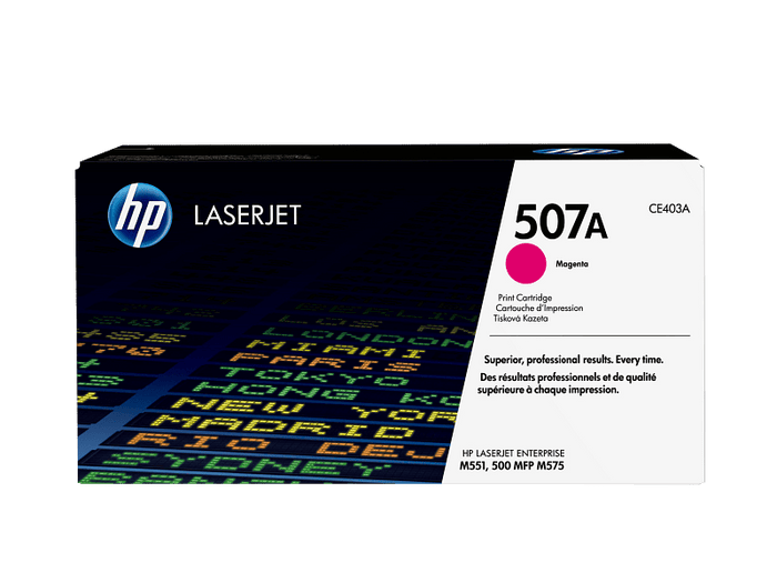 HP 507A Magenta Toner Cartridge CE403A - Emerging Computers Limited
