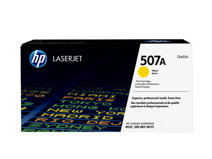 HP 507A Yellow Toner Cartridge CE402A - Emerging Computers Limited