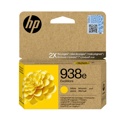 HP 938e EvoMore Yellow Original Ink Cartridge - Emerging Computers Limited