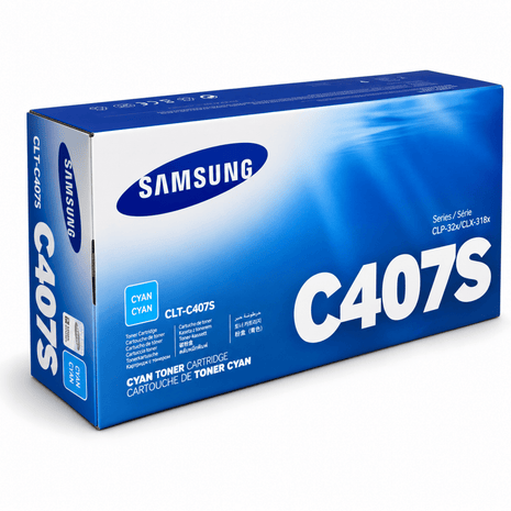 SAMSUNG CLT C407S Cyan Toner Cartridge - Emerging Computers Ltd